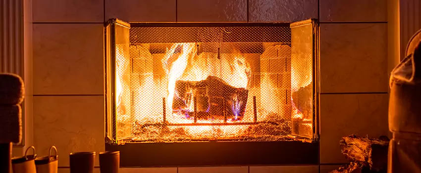Mendota Hearth Landscape Fireplace Installation in Franklin Square, New York